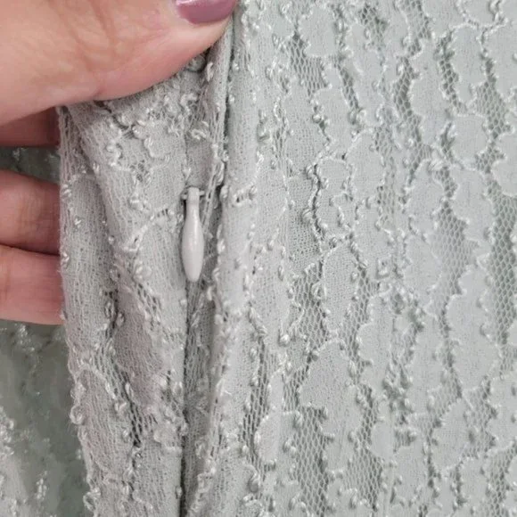 Free People Mint Full Lace Mini Dress - Picture 8 of 8